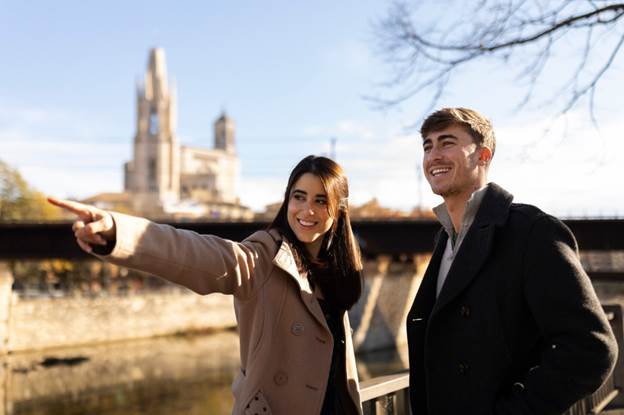 Madrid urban skyline